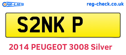 S2NKP are the vehicle registration plates.