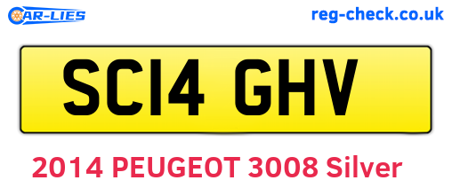 SC14GHV are the vehicle registration plates.