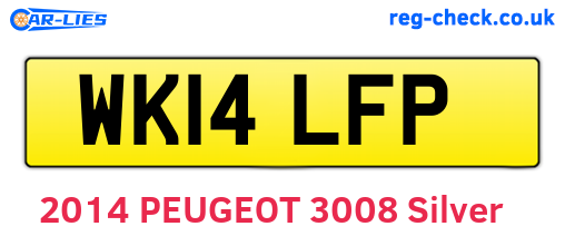 WK14LFP are the vehicle registration plates.