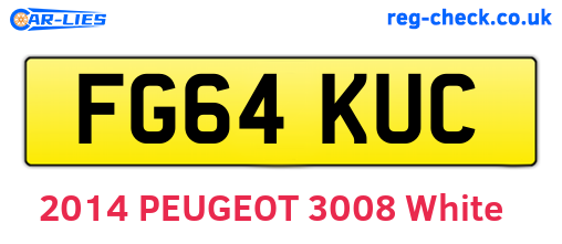 FG64KUC are the vehicle registration plates.