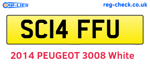 SC14FFU are the vehicle registration plates.