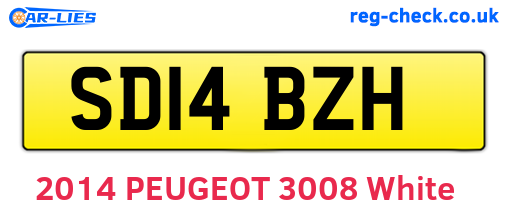 SD14BZH are the vehicle registration plates.