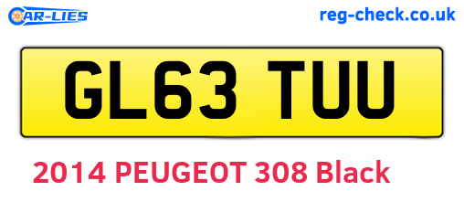 GL63TUU are the vehicle registration plates.