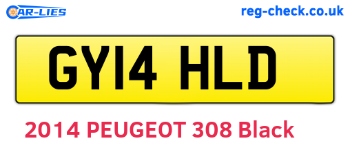 GY14HLD are the vehicle registration plates.