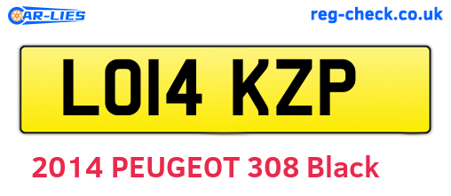 LO14KZP are the vehicle registration plates.