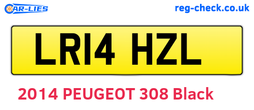 LR14HZL are the vehicle registration plates.