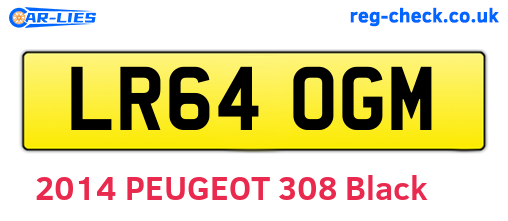 LR64OGM are the vehicle registration plates.