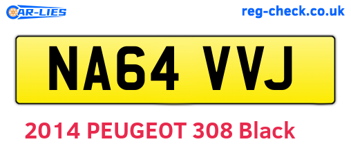 NA64VVJ are the vehicle registration plates.