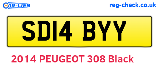 SD14BYY are the vehicle registration plates.