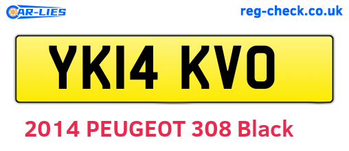 YK14KVO are the vehicle registration plates.