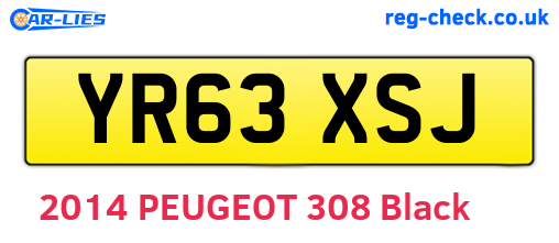 YR63XSJ are the vehicle registration plates.