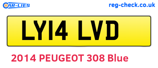LY14LVD are the vehicle registration plates.