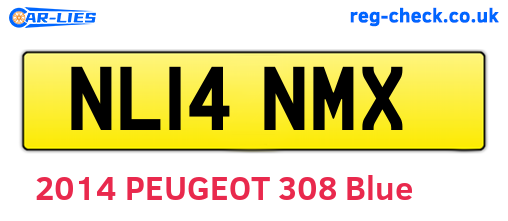 NL14NMX are the vehicle registration plates.