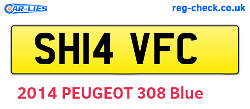 SH14VFC are the vehicle registration plates.
