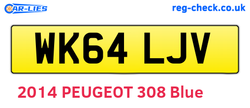 WK64LJV are the vehicle registration plates.