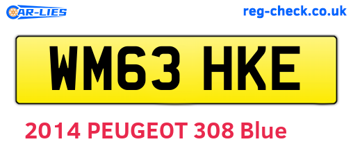 WM63HKE are the vehicle registration plates.