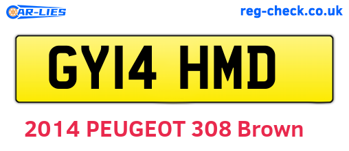 GY14HMD are the vehicle registration plates.
