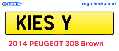 K1ESY are the vehicle registration plates.