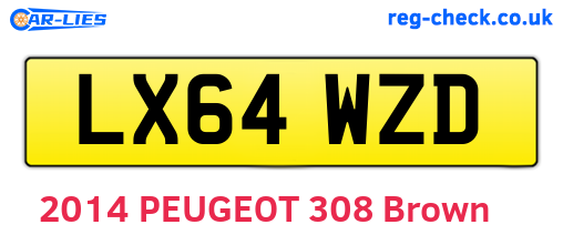 LX64WZD are the vehicle registration plates.