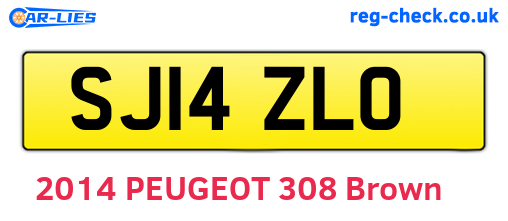SJ14ZLO are the vehicle registration plates.