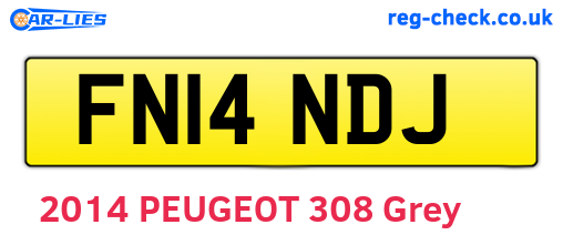 FN14NDJ are the vehicle registration plates.