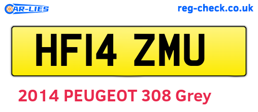 HF14ZMU are the vehicle registration plates.