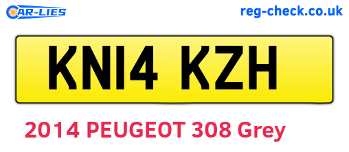 KN14KZH are the vehicle registration plates.