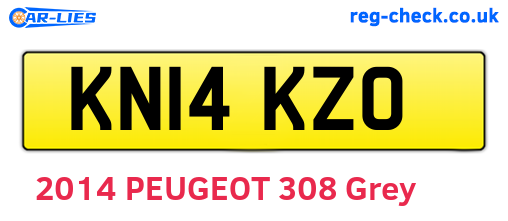 KN14KZO are the vehicle registration plates.