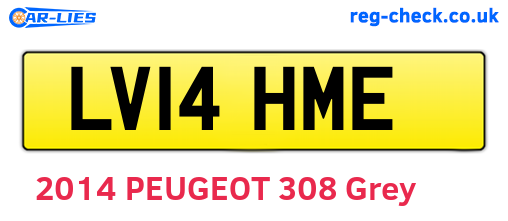 LV14HME are the vehicle registration plates.