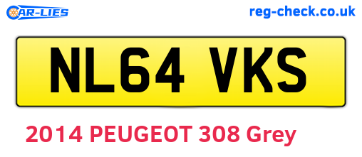 NL64VKS are the vehicle registration plates.