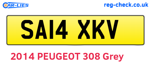 SA14XKV are the vehicle registration plates.