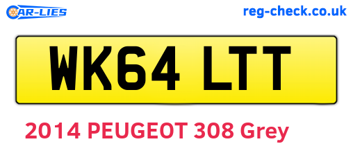 WK64LTT are the vehicle registration plates.