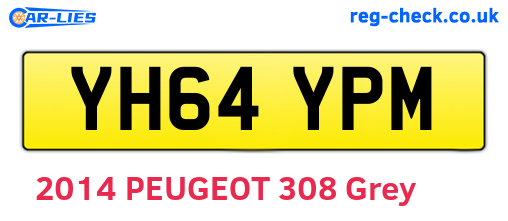 YH64YPM are the vehicle registration plates.