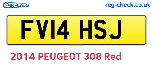 FV14HSJ are the vehicle registration plates.