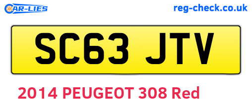 SC63JTV are the vehicle registration plates.
