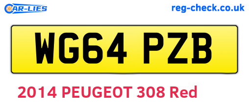 WG64PZB are the vehicle registration plates.