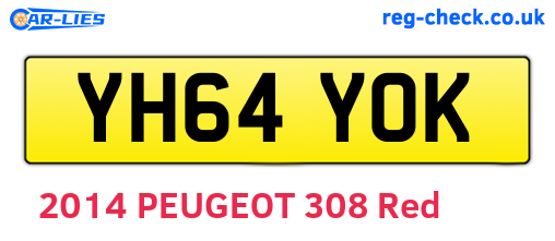 YH64YOK are the vehicle registration plates.