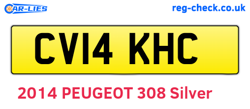 CV14KHC are the vehicle registration plates.