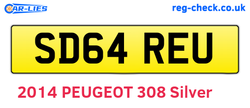 SD64REU are the vehicle registration plates.