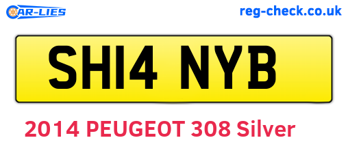 SH14NYB are the vehicle registration plates.