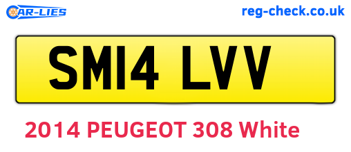 SM14LVV are the vehicle registration plates.