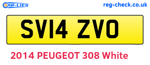 SV14ZVO are the vehicle registration plates.