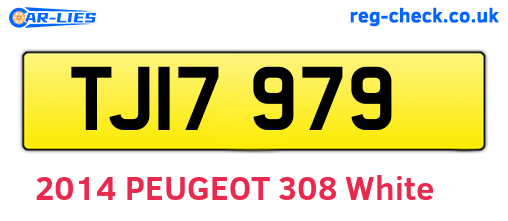 TJI7979 are the vehicle registration plates.