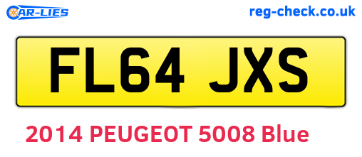 FL64JXS are the vehicle registration plates.