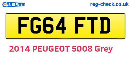FG64FTD are the vehicle registration plates.