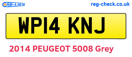 WP14KNJ are the vehicle registration plates.