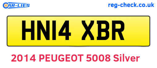 HN14XBR are the vehicle registration plates.