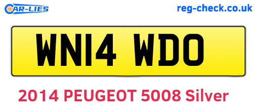 WN14WDO are the vehicle registration plates.