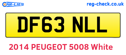 DF63NLL are the vehicle registration plates.