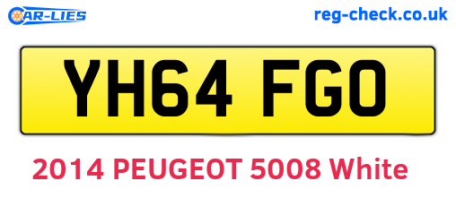YH64FGO are the vehicle registration plates.